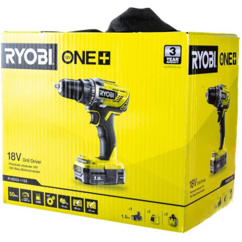 Компактная дрель-шуруповерт Ryobi ONE+ R18DD3-115S 5133005301 от магазина РЭССИ