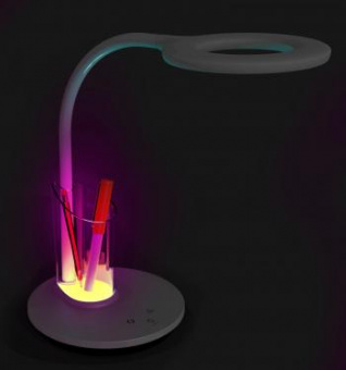 Светильник Camelion KD-826 C01 (14145) настольный на основание белый 8Вт от магазина РЭССИ