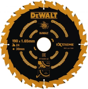 Диск пильный по лам./ДСП DeWalt DT10304-QZ d=190мм d(посад.)=30мм (торцовочные пилы) от магазина РЭССИ