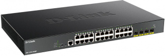Коммутатор D-Link DGS-1250-28XMP/A1A 24G 4SFP+ 24PoE 370W управляемый от магазина РЭССИ