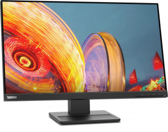 Монитор Lenovo 23.8" ThinkVision E24q-20 черный IPS 4ms 16:9 HDMI M/M матовая HAS Piv 300cd 178гр/178гр 2560x1440 75Hz DP 2K 5.05кг от магазина РЭССИ
