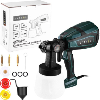 Краскопульт Zitrek ZKSG600 600Вт бак:1000мл 500мл/мин от магазина РЭССИ