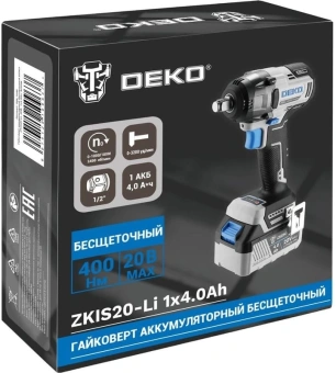 Винтоверт Deko ZKIS20-Li аккум. патрон:квад.1/2" (084-1046) от магазина РЭССИ