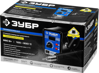Паяльная станция Зубр 55350 импульсный 650Втмакс.t=500 от магазина РЭССИ