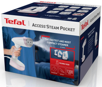 Отпариватель ручной Tefal DT3050E1 1300Вт белый/розовый от магазина РЭССИ