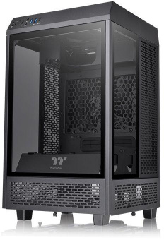 Корпус Thermaltake The Tower 100 черный без БП miniITX 1x120mm 3x140mm 2xUSB3.0 audio bott PSU от магазина РЭССИ