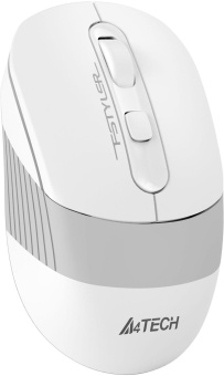 Мышь A4Tech Fstyler FB10CS белый/серый оптическая (2000dpi) silent беспроводная BT/Radio USB (4but) от магазина РЭССИ