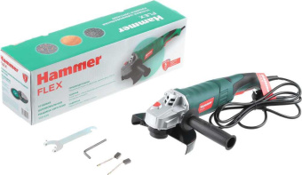 Углошлифовальная машина Hammer USM1350D 1350Вт 10000об/мин рез.шпин.:M14 d=150мм (569057) от магазина РЭССИ