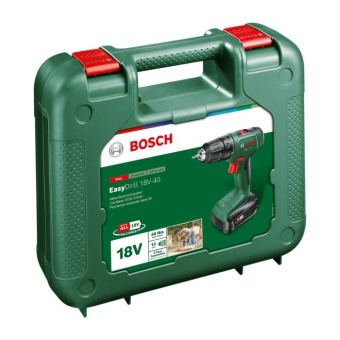 Дрель-шуруповерт Bosch EasyDrill 18V-40 аккум. патрон:быстрозажимной (кейс в комплекте) (06039D8004) от магазина РЭССИ
