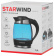 Картинка Чайник электрический Starwind SKG2216 1.8л. 2200Вт синий/черный (корпус: стекло) от магазина РЭССИ Чайник электрический Starwind SKG2216 1.8л. 2200Вт синий/черный (корпус: стекло) от магазина РЭССИ