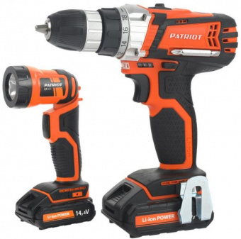 Дрель-шуруповерт Patriot BR 144Li LED аккум. патрон:быстрозажимной (180201490) от магазина РЭССИ