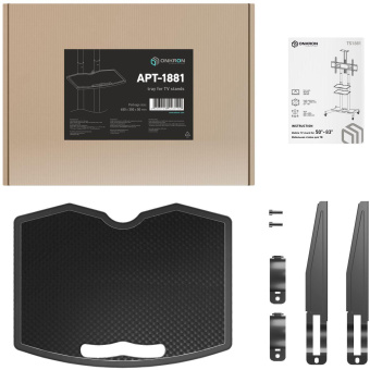 Кронштейн-подставка универсальное Onkron APT-1881 черный макс.5кг напольный фиксированный от магазина РЭССИ