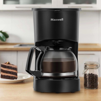Кофеварка капельная Maxwell MW-1657 BK 600Вт черный от магазина РЭССИ