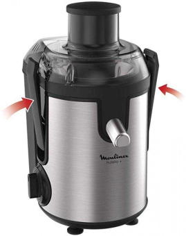 Соковыжималка центробежная Moulinex JU420D10 400Вт рез.сок.:950мл. серебристый/черный от магазина РЭССИ