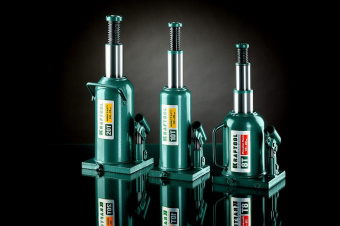 Домкрат Kraftool Kraft-Lift 43462-10_z01 бутылочный гидравлический зеленый от магазина РЭССИ
