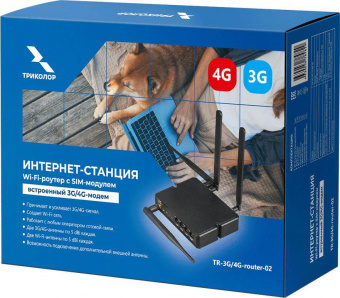Роутер беспроводной Триколор TR-3G/4G-router-02 (046/91/00054231) N300 3G/4G cat.4 черный от магазина РЭССИ