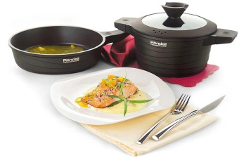 Ковш Rondell Walzer RDA-764 1.3л. d=16см (с крышкой) черный от магазина РЭССИ