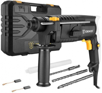 Перфоратор Deko DKH 650W патрон:SDS-plus уд.:2.1Дж 650Вт (кейс в комплекте) от магазина РЭССИ