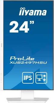 Монитор Iiyama 23.8" ProLite XUB2497HSU-W2 белый IPS LED 16:9 HDMI M/M матовая HAS Piv 300cd 178гр/178гр 1920x1080 100Hz DP FHD USB 4.9кг от магазина РЭССИ