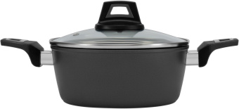 Кастрюля Polaris Graphit 24C 4л. d=24см (с крышкой) т.серый от магазина РЭССИ