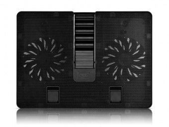 Подставка для ноутбука Deepcool U PAL (U-PAL) 15.6"390x280x28мм 26дБ 1xUSB 2x 140ммFAN 765г пластик ABS черный от магазина РЭССИ