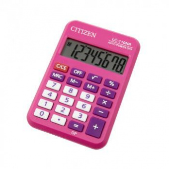 Калькулятор карманный Citizen Cool4School LC110NRPK розовый 8-разр. от магазина РЭССИ