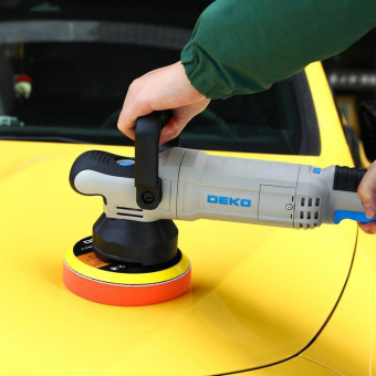 Полировальная машина Deko PDK-1600 PRO 1600Вт 4000об/мин рез.шпин.:M8 d=150мм (085-1065) от магазина РЭССИ