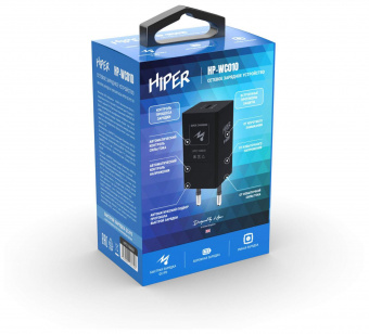Сетевое зар./устр. Hiper HP-WC010 3A (PD+QC) USB-C универсальное черный от магазина РЭССИ