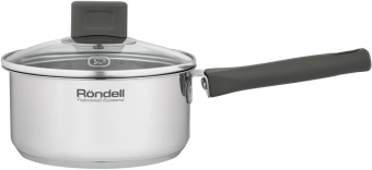 Ковш Rondell Quadro RDS-1595 1.3л. d=16см (с крышкой) стальной от магазина РЭССИ