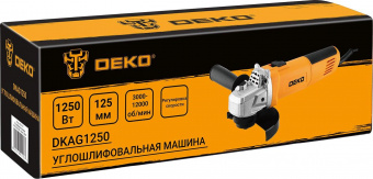 Углошлифовальная машина Deko DKAG1250 1250Вт 12000об/мин рез.шпин.:M14 d=125мм от магазина РЭССИ