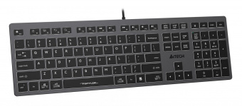 Клавиатура A4Tech Fstyler FX60 серый USB slim LED (FX60 GREY / WHITE) от магазина РЭССИ