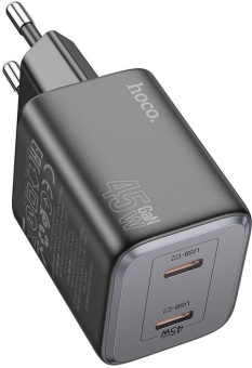 Сетевое зар./устр. Hoco N42 Elogiado 45W (PD+QC+AFC) черный от магазина РЭССИ