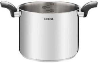 Кастрюля Tefal Intuition E3016104 6.1л. d=22см (с крышкой) серебристый (2100117526) от магазина РЭССИ
