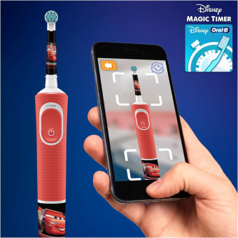 Зубная щетка электрическая Oral-B Kids Cars красный от магазина РЭССИ