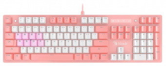 Клавиатура A4Tech Bloody B800 Dual Color механическая розовый/белый USB for gamer LED от магазина РЭССИ