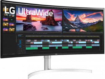Монитор LG 38" UltraWide 38WN95C-W белый IPS LED 1ms 21:9 HDMI M/M матовая HAS Piv 450cd 178гр/178гр 3840x1600 144Hz G-Sync DP UW USB 8.32кг от магазина РЭССИ