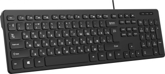 Клавиатура Оклик K733 черный USB slim Multimedia от магазина РЭССИ