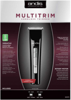 Машинка для стрижки Andis MultiTrim CLT черный (насадок в компл:2шт) от магазина РЭССИ