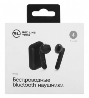 Гарнитура вкладыши Redline BHS-22 черный беспроводные bluetooth в ушной раковине (УТ000019148) от магазина РЭССИ