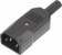 Картинка Вилка Lanmaster LAN-IEC-320-C14 IEC 60320 C14 10A 250V black от магазина РЭССИ Вилка Lanmaster LAN-IEC-320-C14 IEC 60320 C14 10A 250V black от магазина РЭССИ