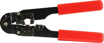 Обжимные клещи для обжима коннекторов и зачистки витой пары 5bites RJ-45 8P8C LY-T210C от магазина РЭССИ