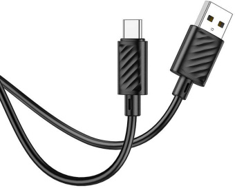 Кабель Hoco X88 Gratified X88 GRATIFIED TYPE-C USB-A-USB Type-C 1м черный от магазина РЭССИ