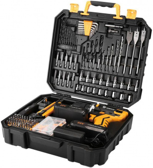 Дрель-шуруповерт Deko DKCD20FU-Li аккум. патрон:быстрозажимной (кейс в комплекте) (063-4179) от магазина РЭССИ