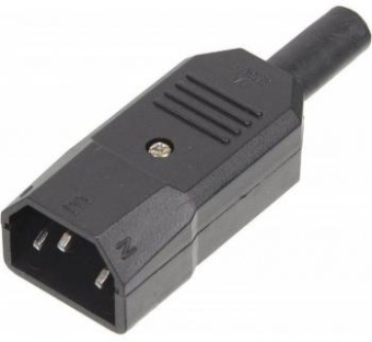 Вилка Lanmaster LAN-IEC-320-C14/90 угловая от магазина РЭССИ