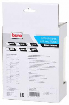 Блок питания Buro BUM-1187H90 ручной 90W 12V-20V 11-connectors от бытовой электросети LED индикатор от магазина РЭССИ