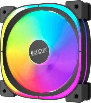Вентилятор для корпуса PcCooler EF120 ARGB 120х120x25 черный 4-pin 25.7дБ (F3-L120BKAM1-GL) Ret от магазина РЭССИ