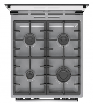 Плита Газовая Gorenje GGI5C21XF нержавеющая сталь (стеклянная крышка) реш.чугун от магазина РЭССИ