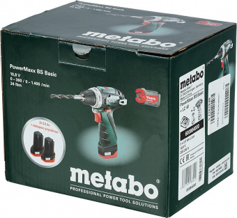 Дрель-шуруповерт Metabo PowerMaxx BS аккум. патрон:быстрозажимной (600984000) от магазина РЭССИ