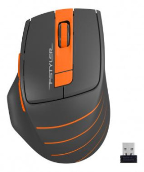 Мышь A4Tech Fstyler FG30S серый/оранжевый оптическая (2000dpi) silent беспроводная USB (6but) от магазина РЭССИ