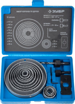 Набор коронок Зубр 29554-H15_z01 по дереву (15пред.) для шуруповертов/дрелей от магазина РЭССИ